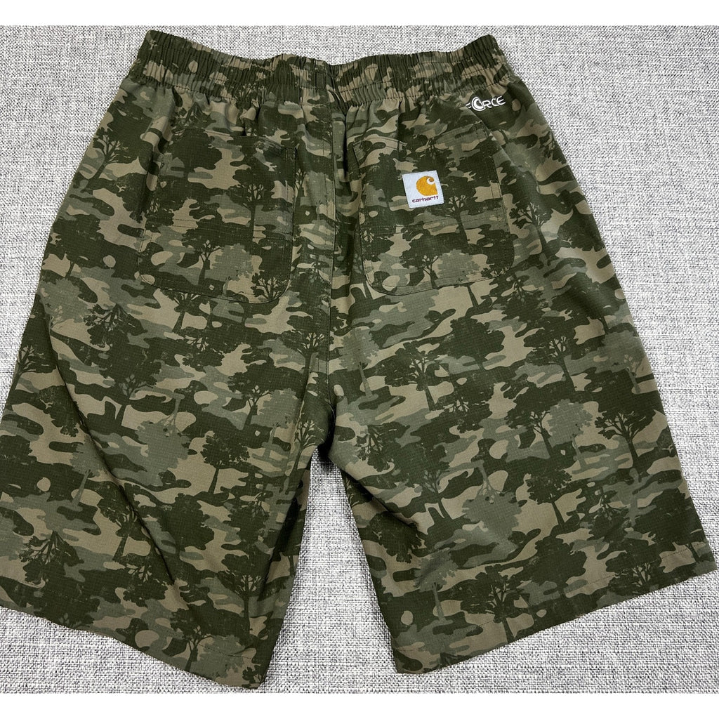 Carhartt Force Camo Shorts Boys L 14-16 Rugged Flex Outdoor Hunting Stretch