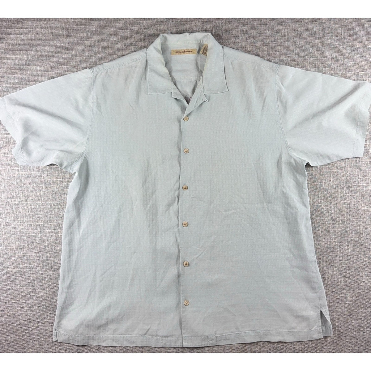 Tommy Bahama XL Silk Shirt Martini Embroidered I Dream of Tini Camp Hawaiian