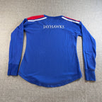Champion Kansas Jayhawks Women’s L Blue Embroidered Crewneck Sweatshirt KU