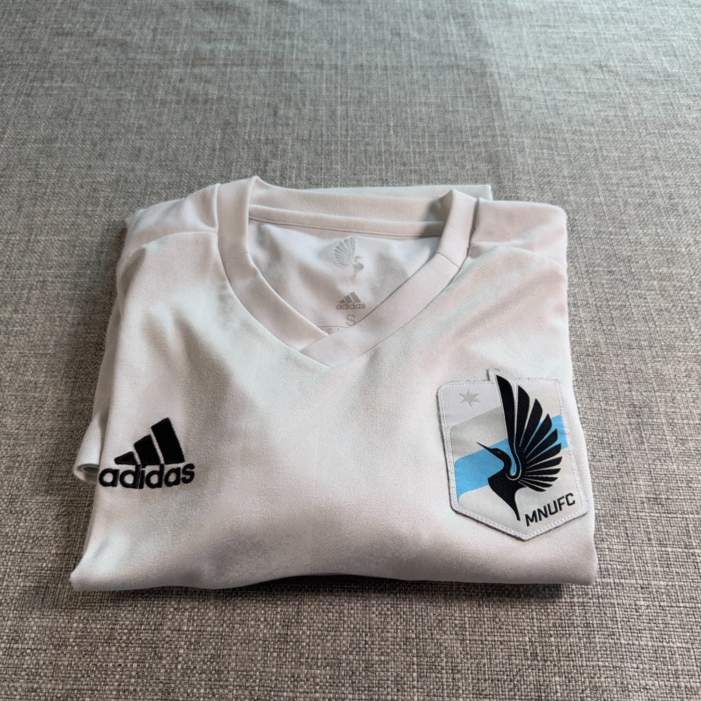 Minnesota United FC Adidas Jersey Mens Small White MLS Target MNUFC Soccer Kit