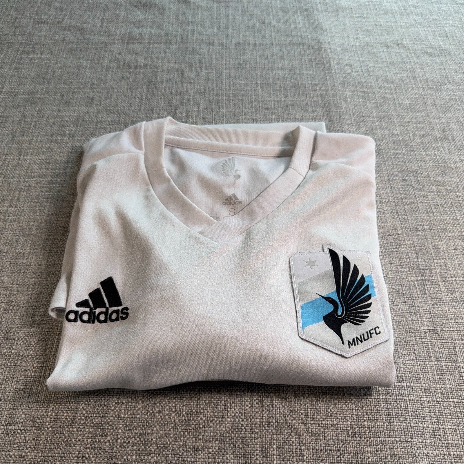 Minnesota United FC Adidas Jersey Mens Small White MLS Target MNUFC Soccer Kit