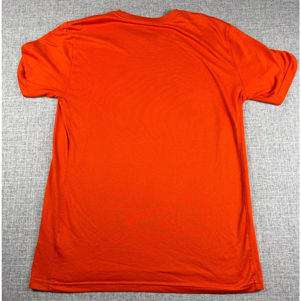 Nike Virginia Tech Hokies T Shirt Men M Orange Dri-FIT College NCAA VT Logo
