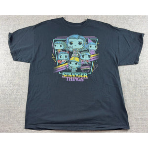 Stranger Things Funko Pop T Shirt Mens Large Black Netflix Eleven Dustin Tee