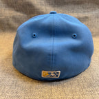 New Era Myrtle Beach Pelicans 59FIFTY Fitted Hat Size 7 1/8 Light Blue MiLB