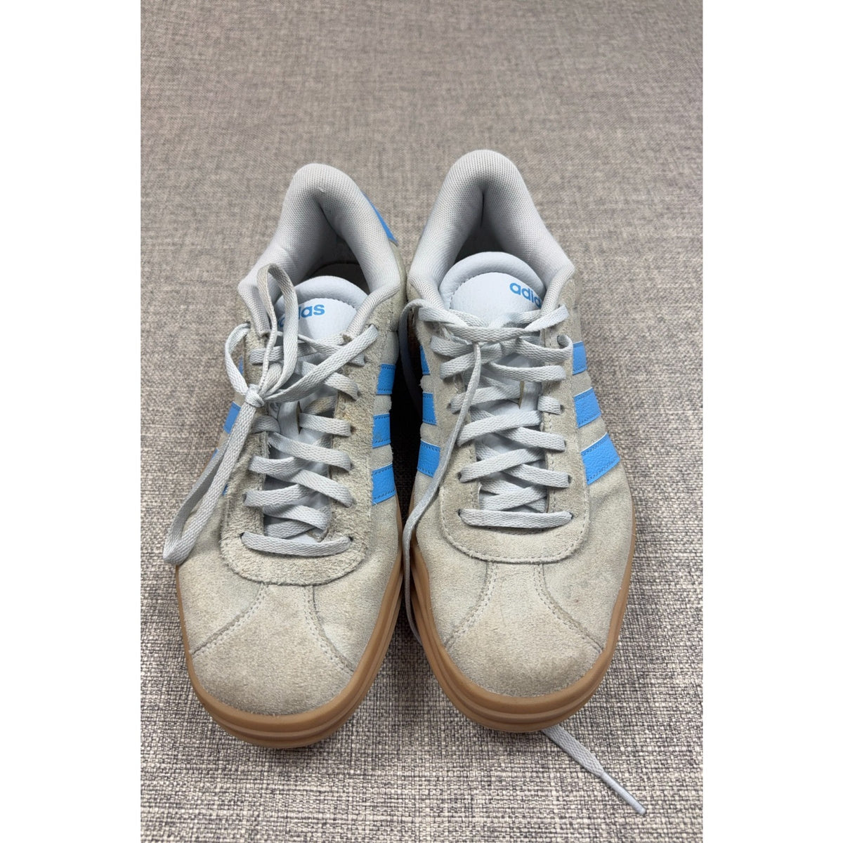 Adidas VL Court Bold Womens 8.5 Halo Blue Gum Platform Sneakers IH2310