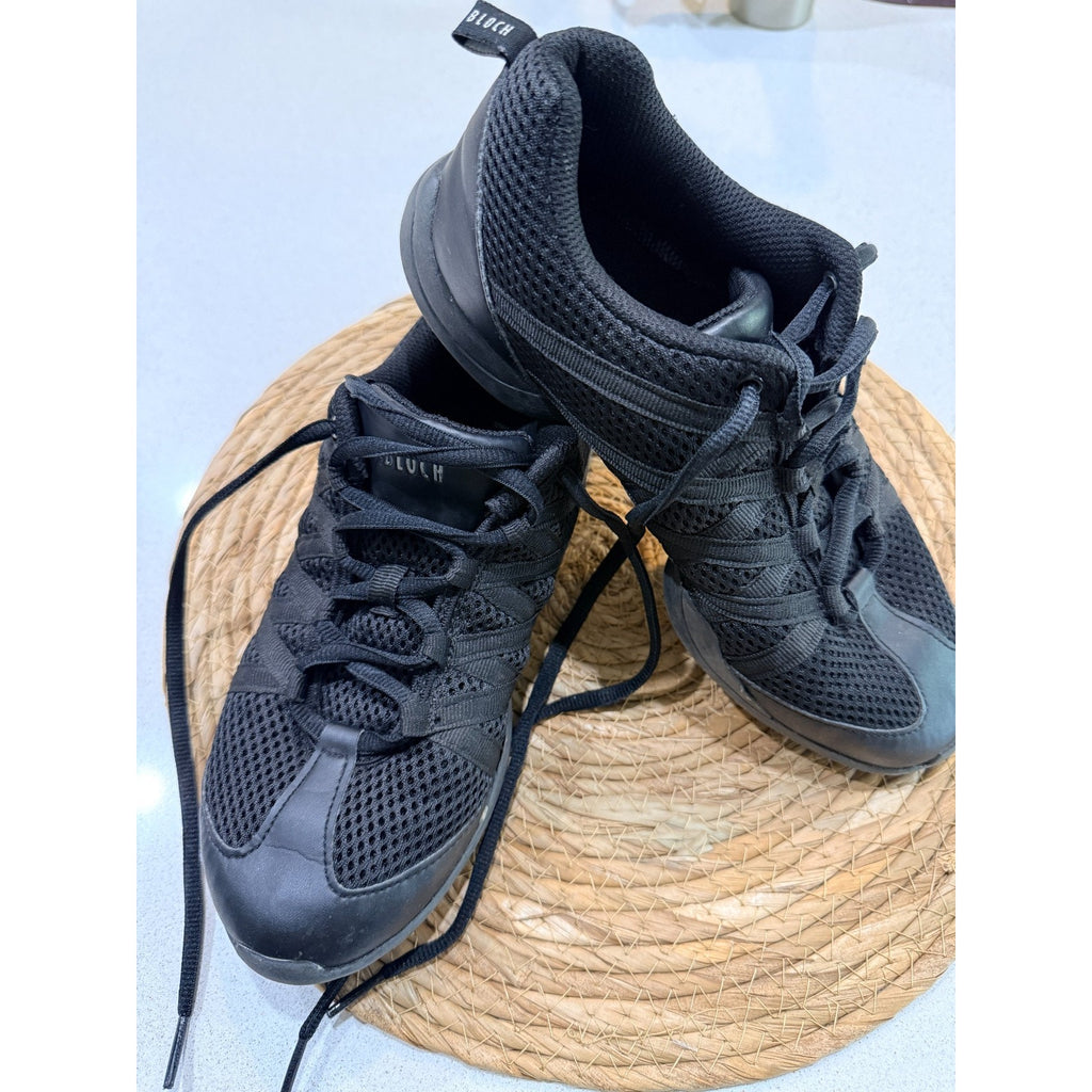 Bloch S0524L Black Split Sole Dance Sneakers Womens 7.5 Jazz Hip Hop