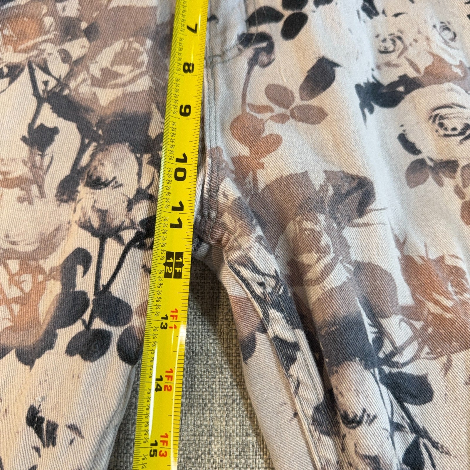 BDG Urban Outfitters High Rise Twig Ankle Floral Skinny Jeans Womens 32x29