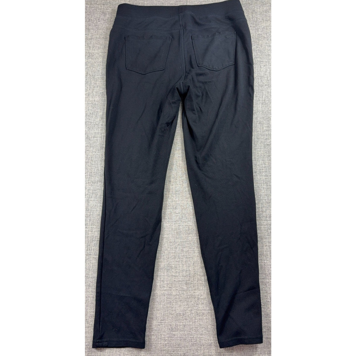 Seven7 Womens Large Black Pull On Ponte Skinny Pants Stretch 31x26.5