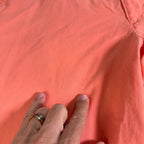 TrueFlies Pants Mens 34x32 Coral Orange Fishing Chino Flat Front Embroidered
