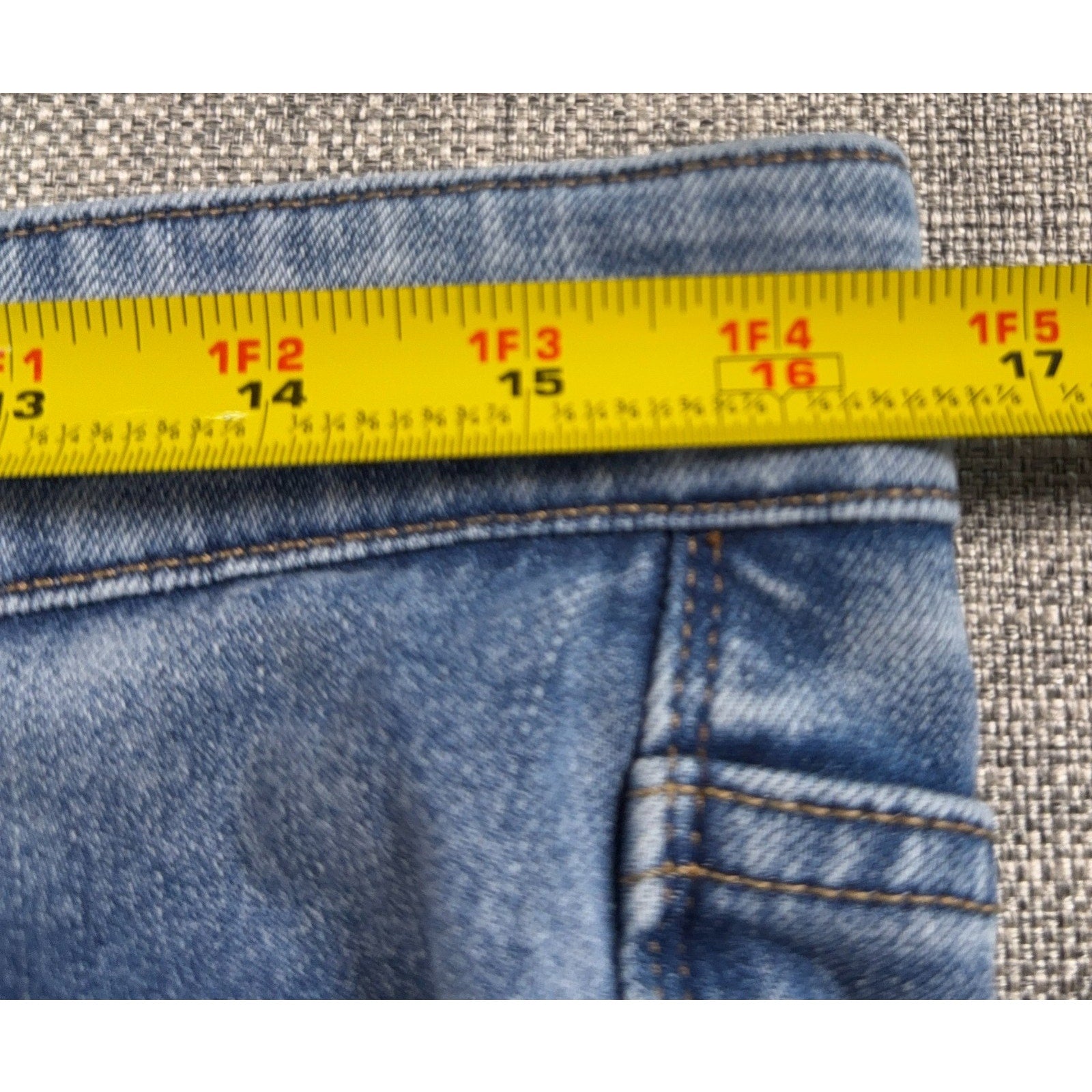 Soft Surroundings Womens Petite Medium Jeans Straight Leg 32 Waist 25.5 Inseam