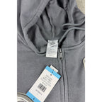 Disney Nightmare Before Christmas Jack Sally Patch Hoodie Womens L Gray NWT