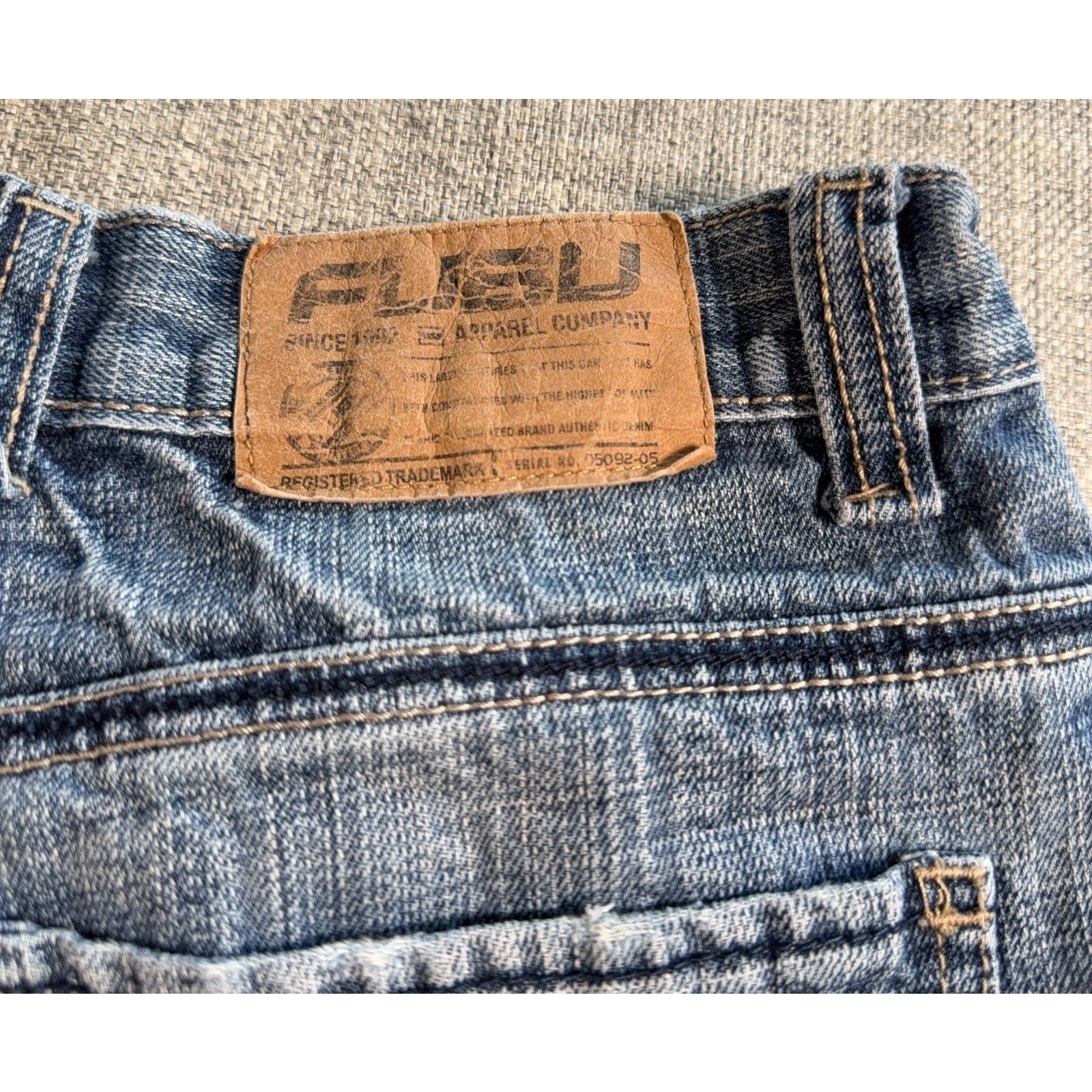 FUBU Jeans Mens 32x32 Baggy Wide Leg Y2K Hip Hop Streetwear Denim Updated item