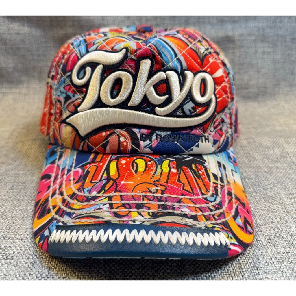 Robin Ruth Tokyo Japan Graffiti Baseball Cap Adjustable Snapback Multicolor