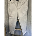 Talbots Simply Flattering 5 Pocket Crop Pants Womens 10P Gray Stretch Cropped