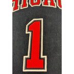Adidas Derrick Rose Chicago Bulls #1 T Shirt Mens M NBA Black Stitched Graphic
