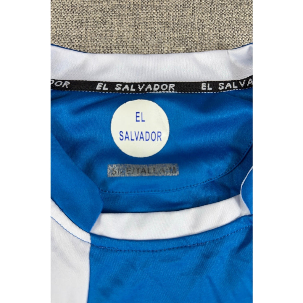 El Salvador La Selecta Soccer Jersey Peña Size M Blue FES Futbol Supporter Shirt