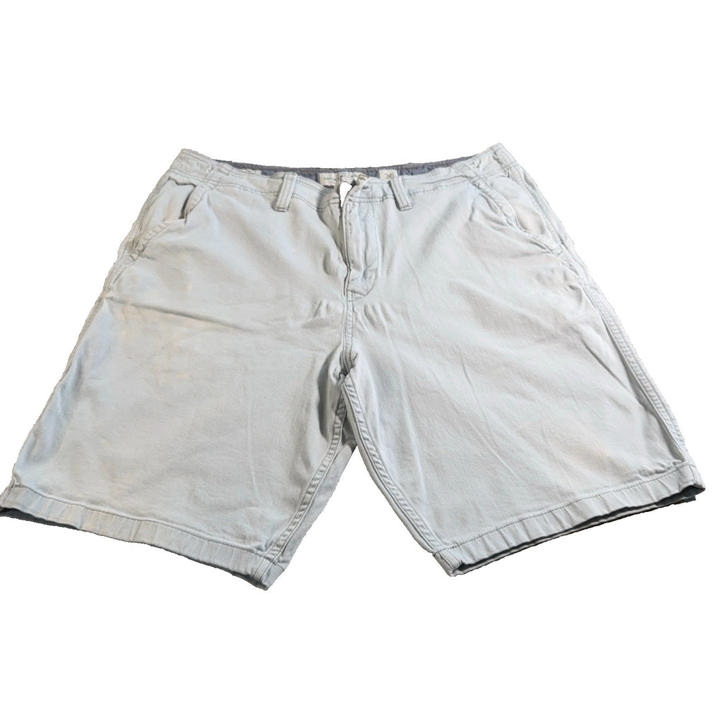 Lucky Brand Saturday Stretch Shorts Mens 36 Blue Chino Casual Flat Front 9.5 Ins