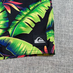 Quiksilver Boardshorts Mens 40 Tropical Floral Swim Trunks Black Neon Surf