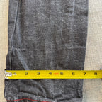 Refuse Life Style Denim Jeans Mens 34 Black Y2K Embroidered Pockets Streetwear