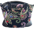 Vera Bradley Day Off Satchel Kiev Paisley Quilted Shoulder Bag Purse Black Trim