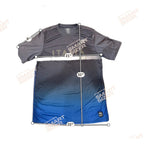 Umbro Italia Italy Soccer Training Jersey XL Blue Gray Gradient Football Shirt