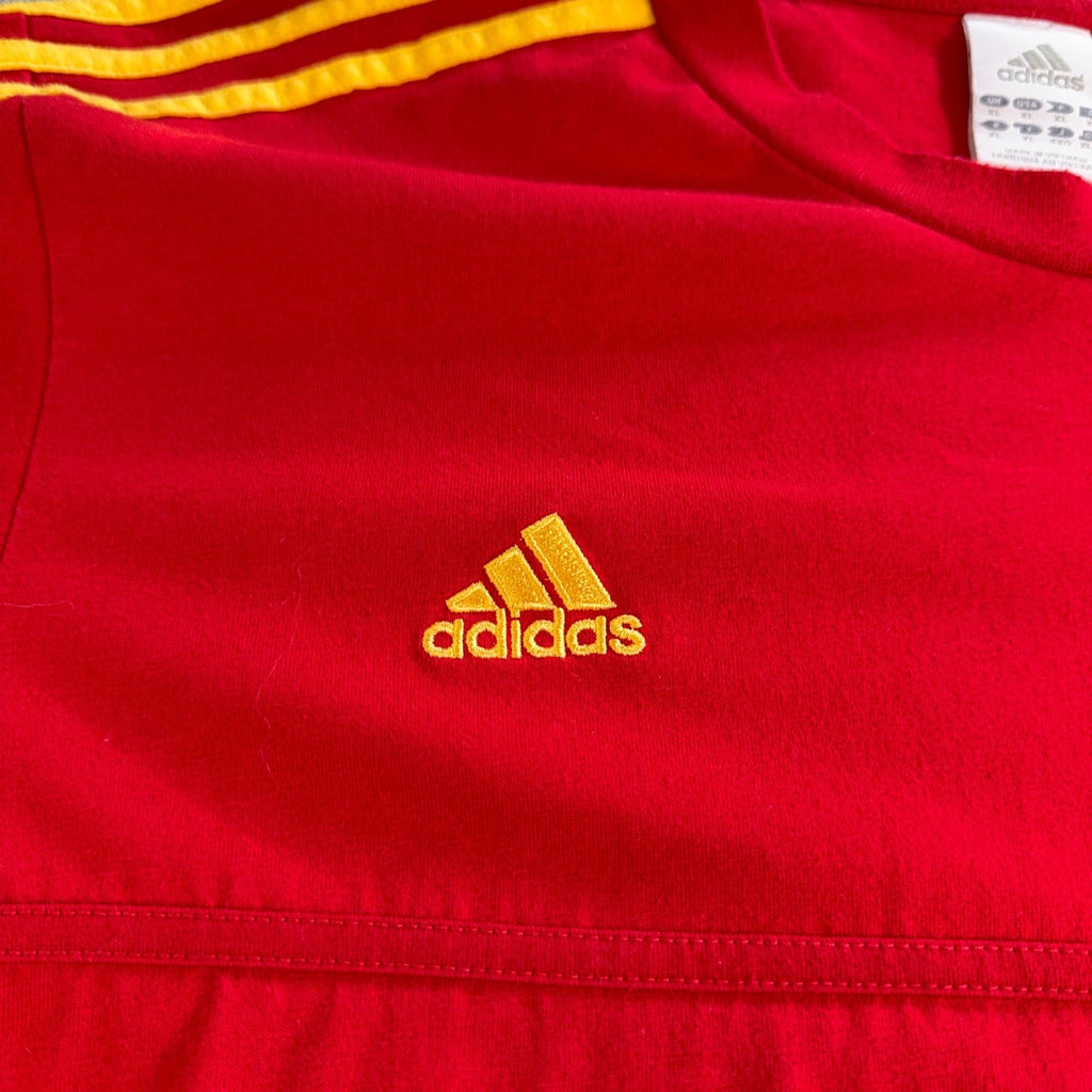Adidas Spain National Team Shirt Mens XL Red España Soccer Football Tee