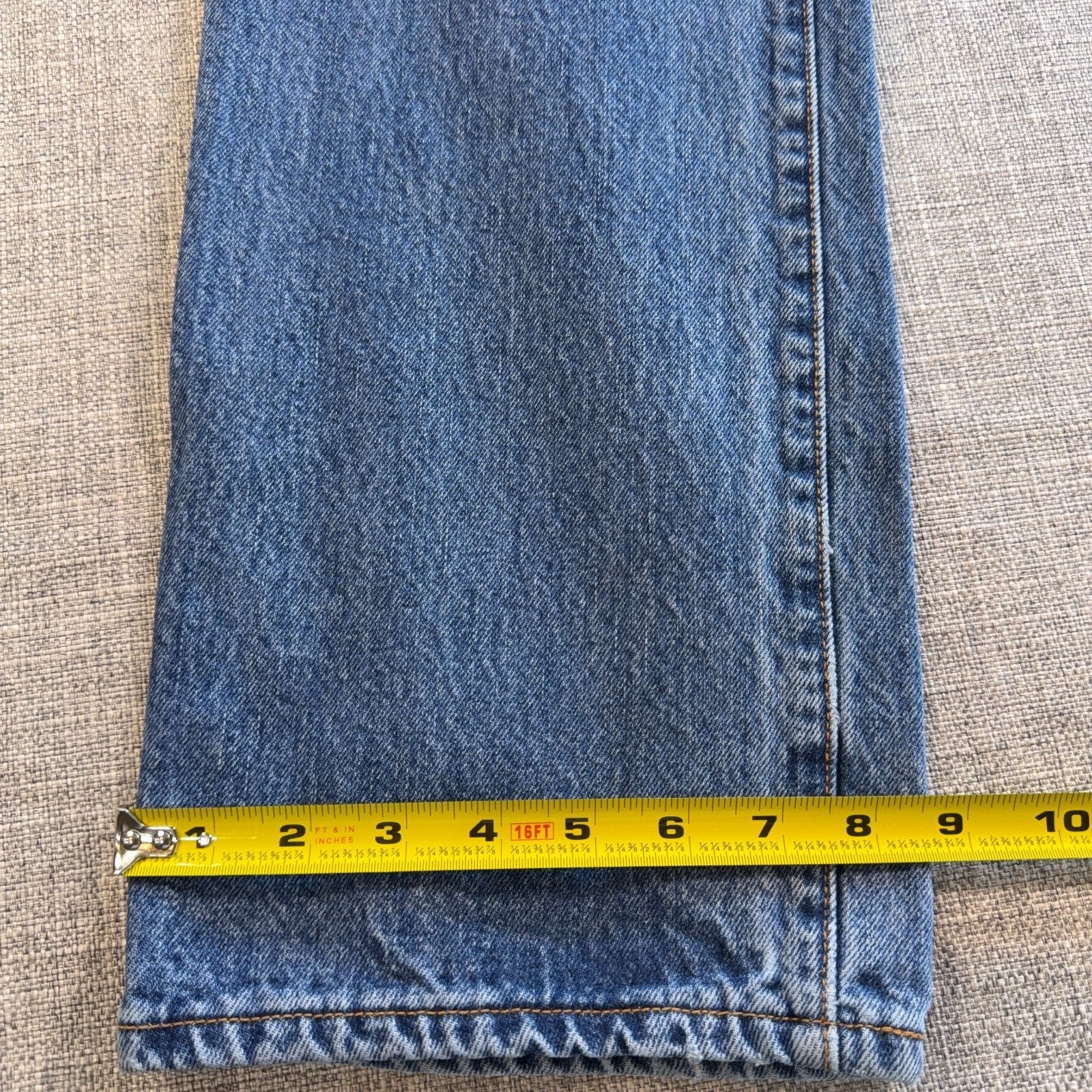 Levi’s 501 Jeans Mens 33x34 Tag 34x32 Actual Made in Mexico Button Fly Denim