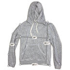 Devium Made in USA Gray Marled Pullover Hoodie Tagged Large
