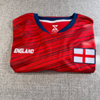 England Soccer Jersey Mens XL Striker Red Navy NWT National Team Fan Shirt