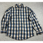 Lot 2 Carhartt S218 Plaid Shirts Mens M Regular Long Sleeve Workwear