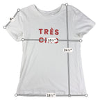 LOFT Outlet Tres Chic Graphic T Shirt Womens Small White Red French Quote