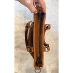 Trinity Ranch Western Tote Purse Brown Studded Fringe Cowgirl Shoulder Bag