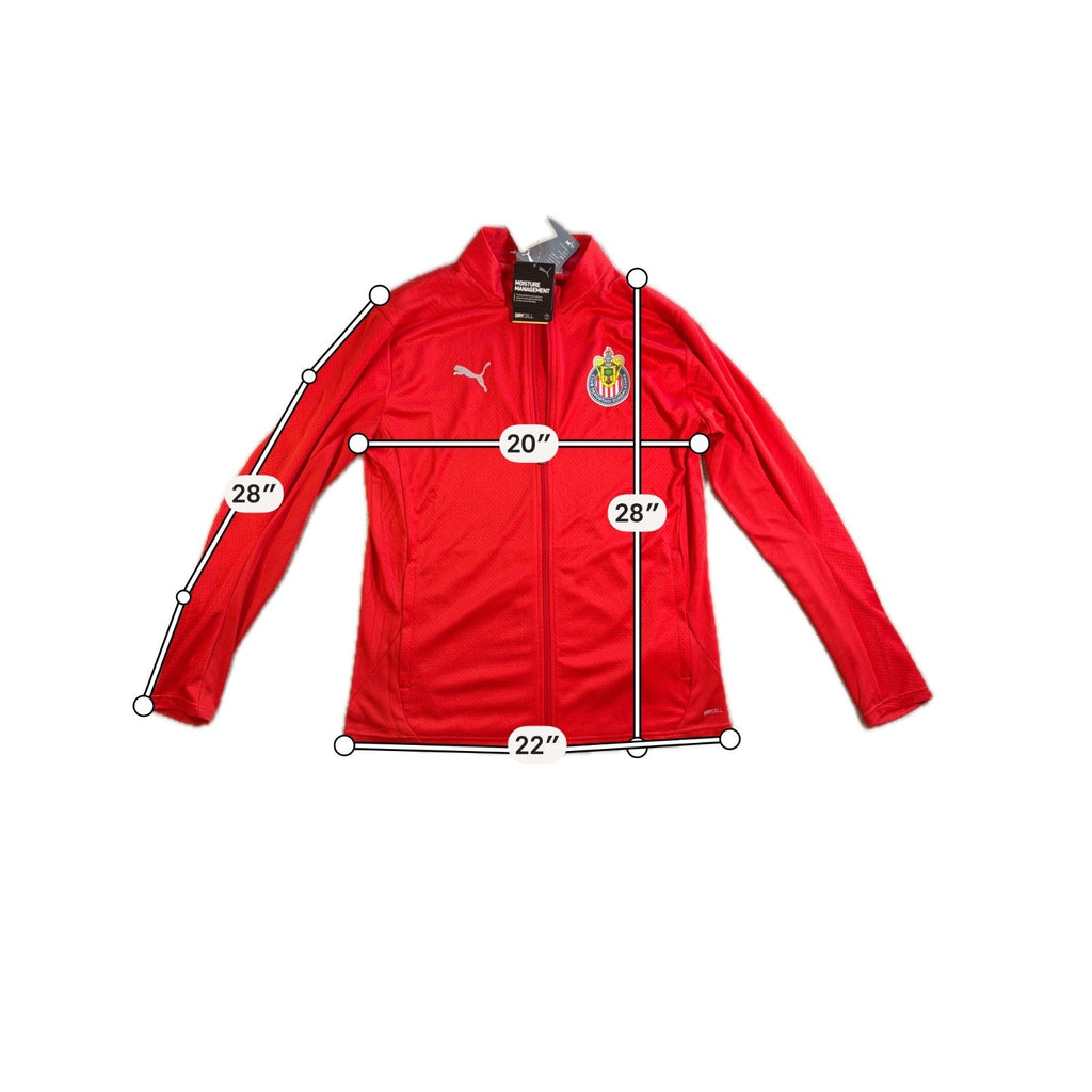 Puma Chivas Guadalajara Jacket Men Large Red Full Zip dryCELL Soccer NWT 776979