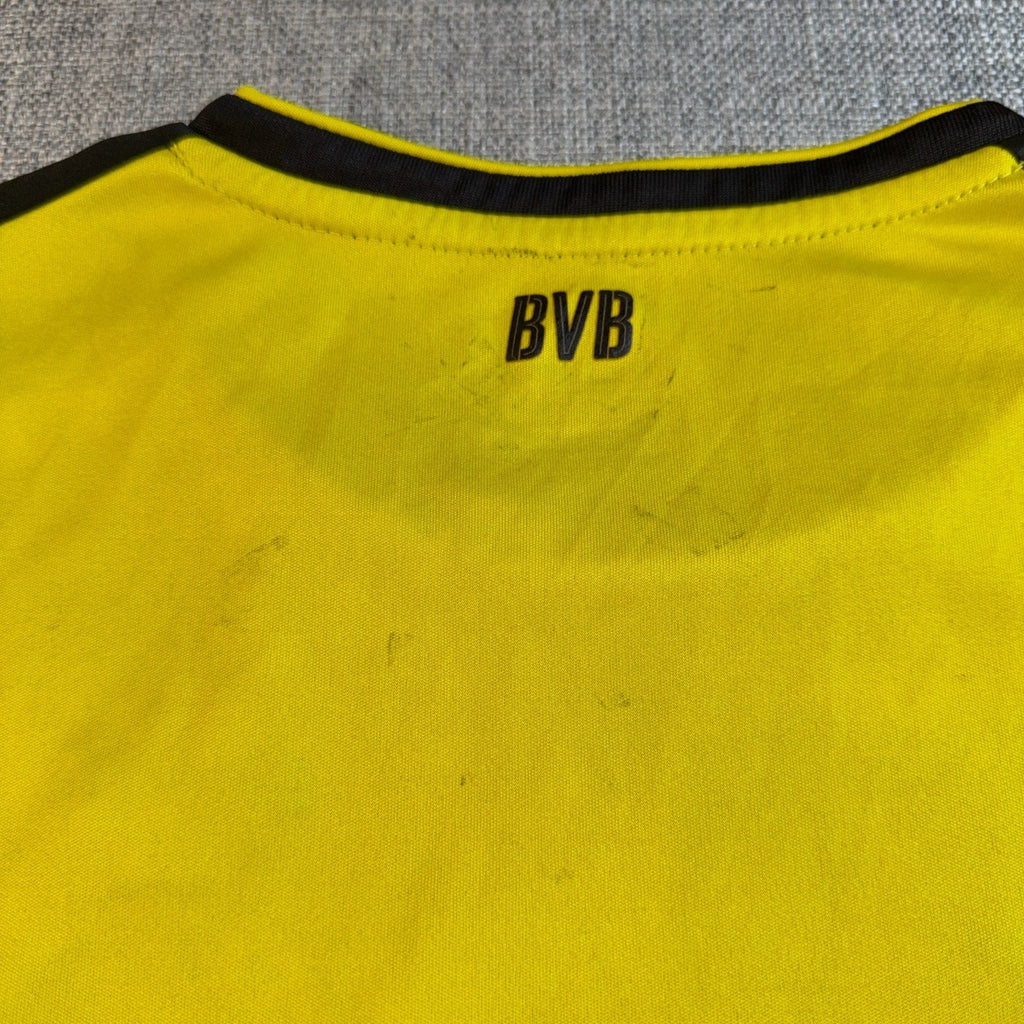 Borussia Dortmund 2016-17 Home Jersey Puma BVB Evonik Men L Yellow Flaws