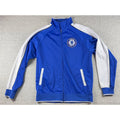 Chelsea FC Mens Medium Track Jacket Blue White Full Zip Official Licensed Soccer