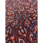 Zara Man Mens XL Paisley Polo Shirt Burgundy Blue Short Sleeve Portugal