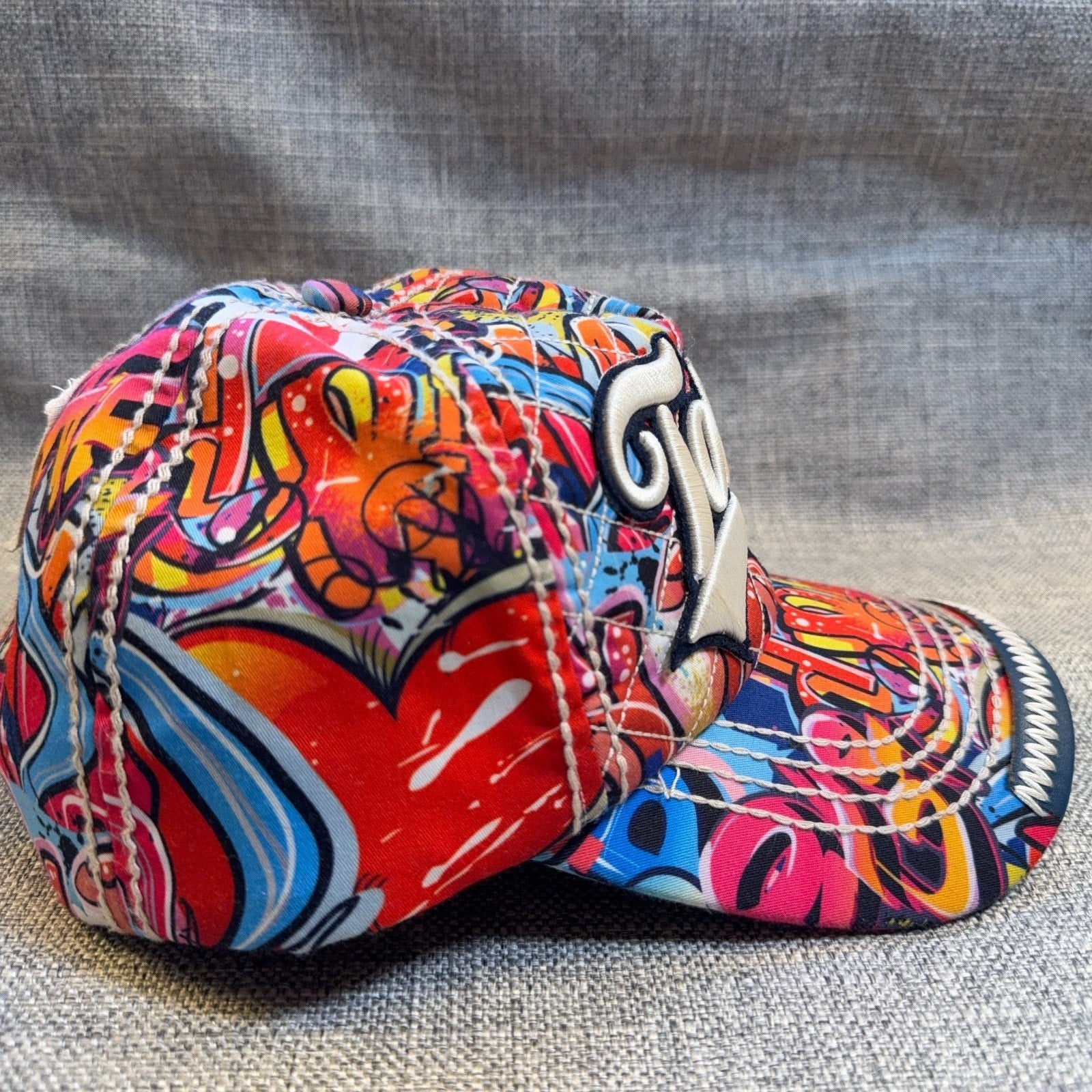 Robin Ruth Tokyo Japan Graffiti Baseball Cap Adjustable Snapback Multicolor