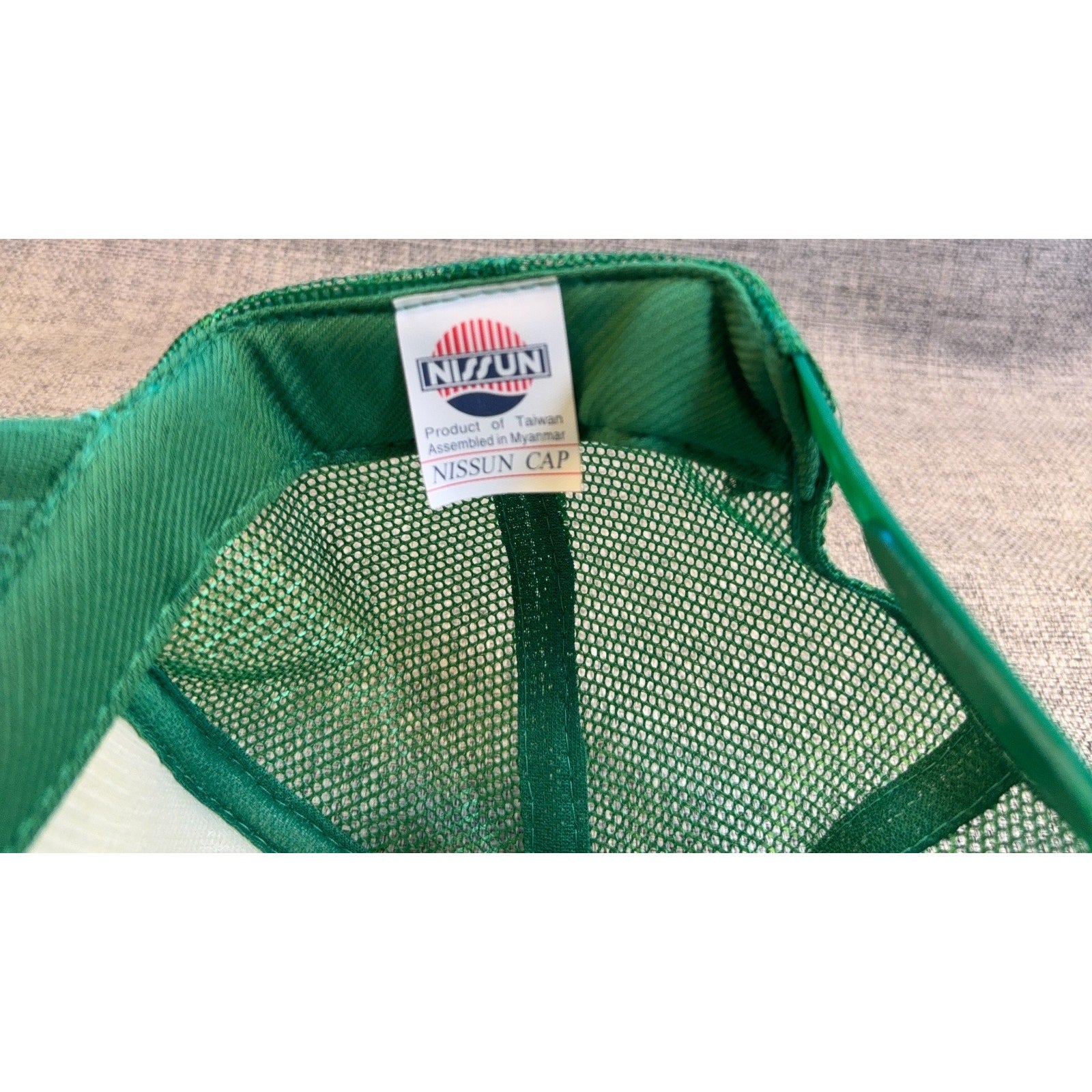 Lucky Green White Trucker Hat Mesh Snapback Nissun Rope Foam Front Adult
