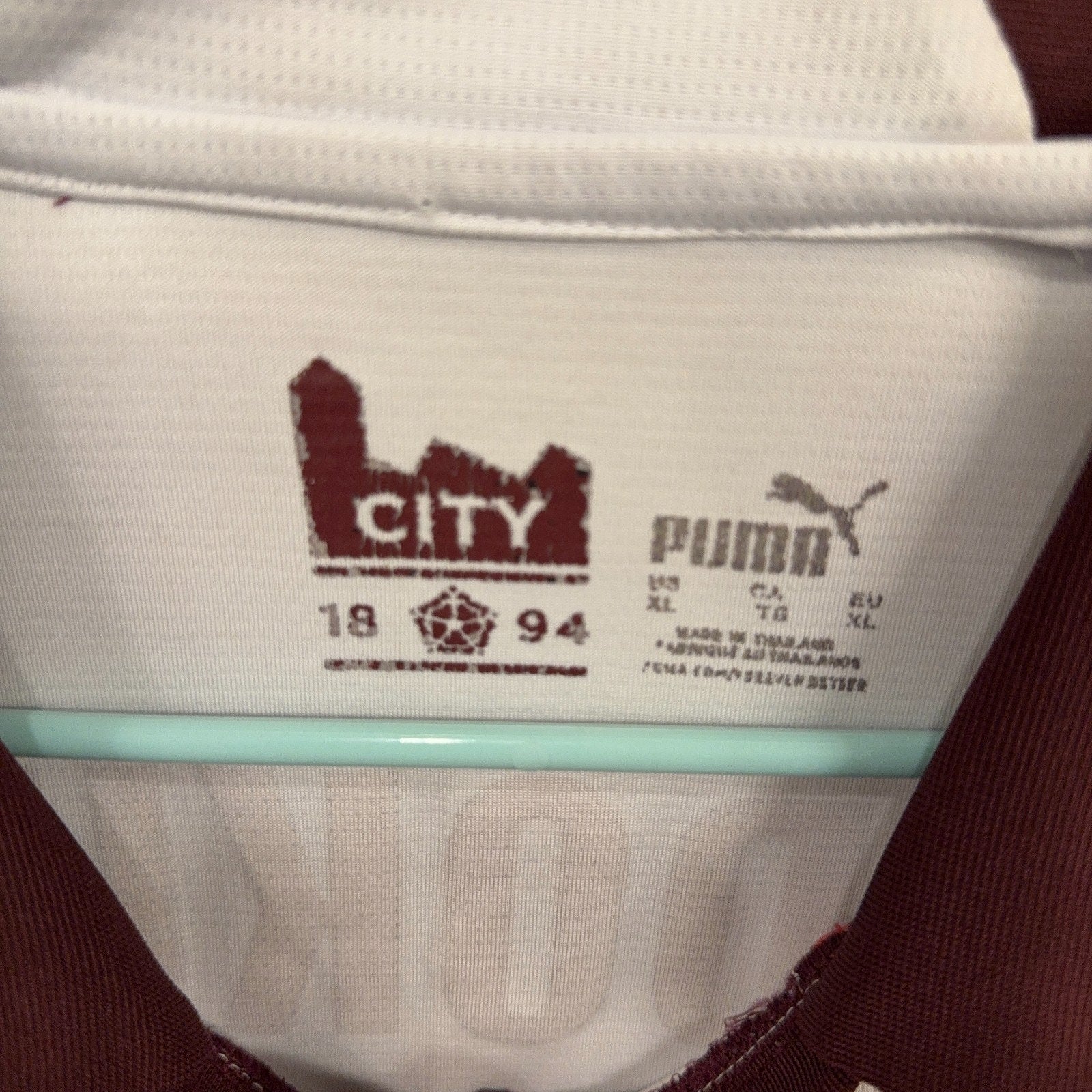 Manchester City Doku #11 Away Jersey 23/24 Puma Soccer Shirt Men XL UEFA Patch
