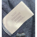 Woolrich Men’s M Blue Sweater Fleece Quarter Zip Pullover Chest Pocket