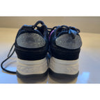 Kurt Geiger London Rainbow Faux Fur Platform Sneakers Womens EU 36 US 5.5 Black