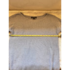 Banana Republic Textured Knit Sweater Womens Medium Purple Gray Boat Neck Side S