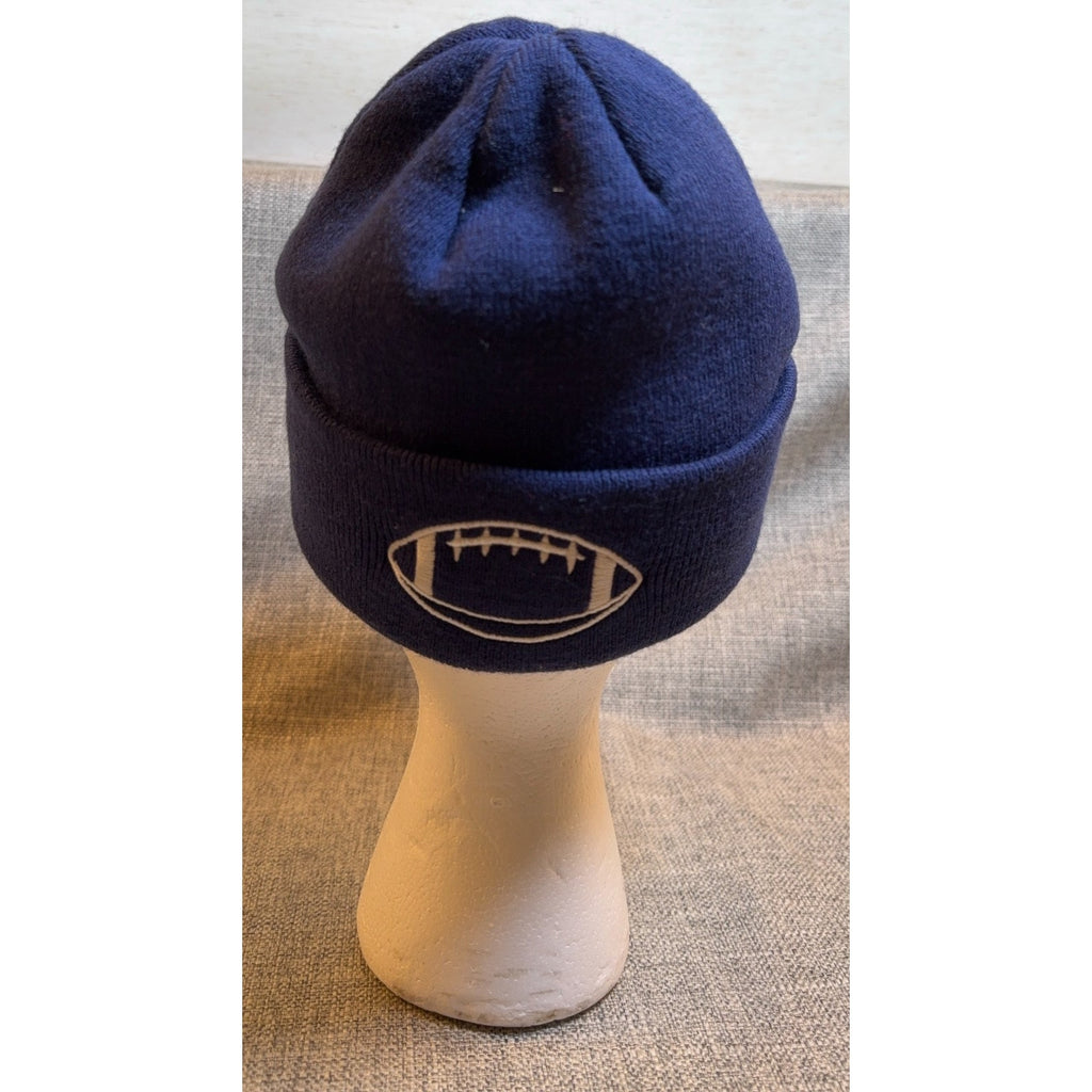 Dallas Football Knit Beanie Hat Lot of 2 Navy Gray Pom Cuffed Winter