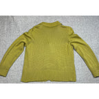 Vintage Talbots Made in Italy Green Knit Cardigan Womens M Cotton Blend