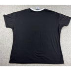 Harry Potter Platform 9¾ Black Gold Ringer Tee Gryffindor Quidditch Size L