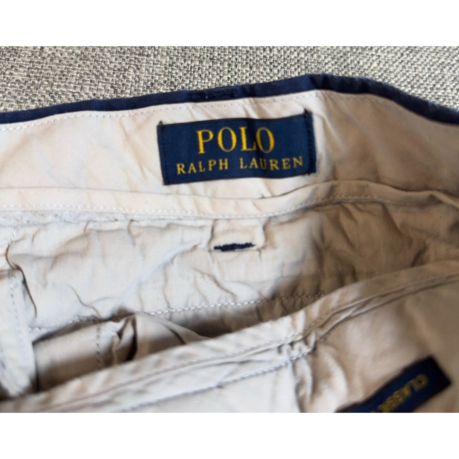 Polo Ralph Lauren Chino Shorts Mens 38 Navy Blue Cotton Classic Fit 8.5 In