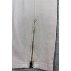 WHBM Skimmer Pants Womens 8 Blush Pink Cargo Skinny Ankle Zip Utility