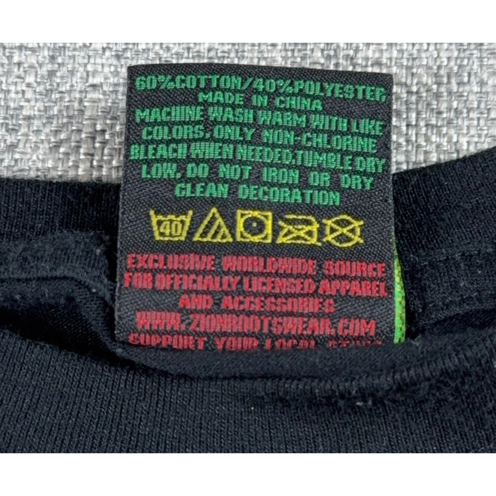 Bob Marley Legend T Shirt Mens M Black Zion Rootswear Reggae Graphic Tee