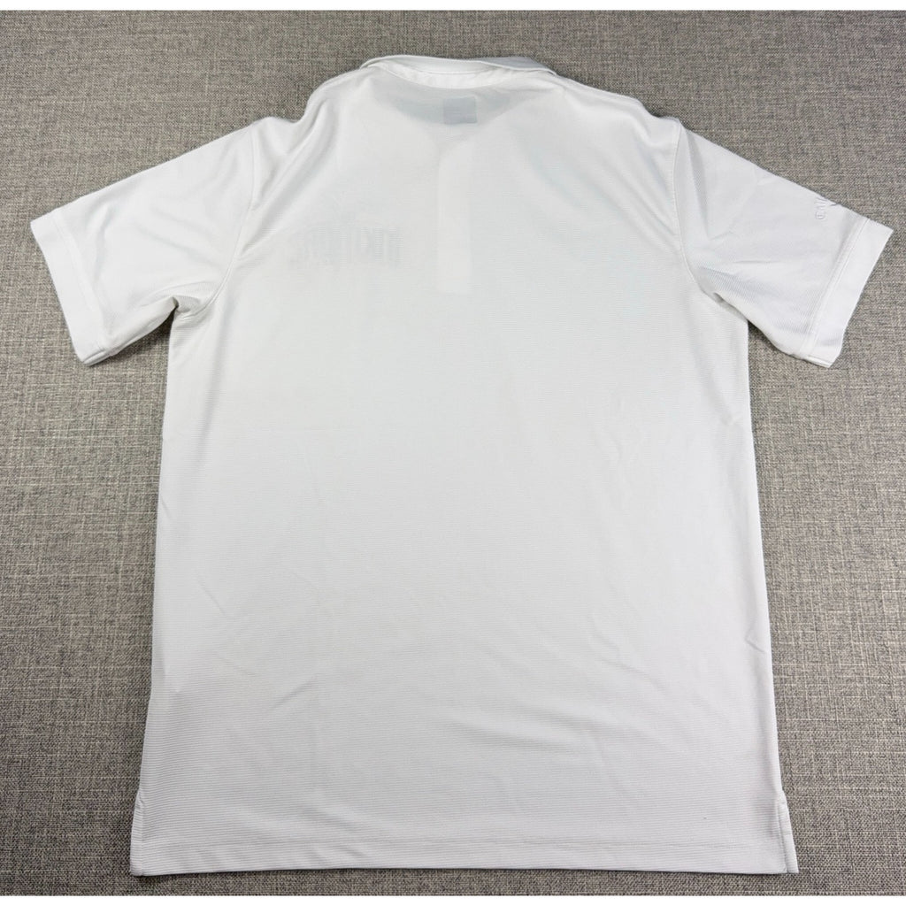 Callaway Opti-Dri Golf Polo Mens M White Ink Tour Embroidered Performance Shirt