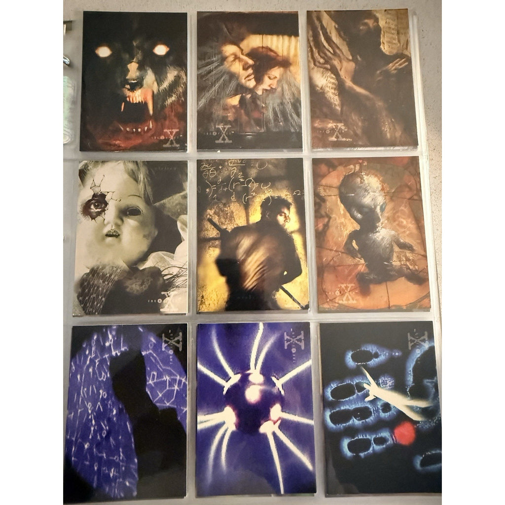 NEAR COMPLETE 1995 TOPPS THE X-FILES CARD SET + INSERTS • LOT • MULDER SCULLY